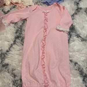 Pink/white polka dot gown